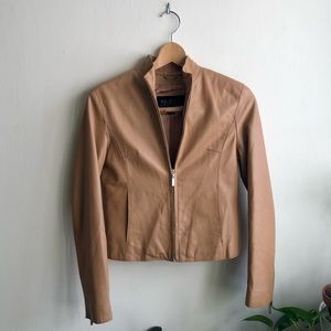 Vintage Wilsons Leather Pelle Studio Tan Jacket Size XS